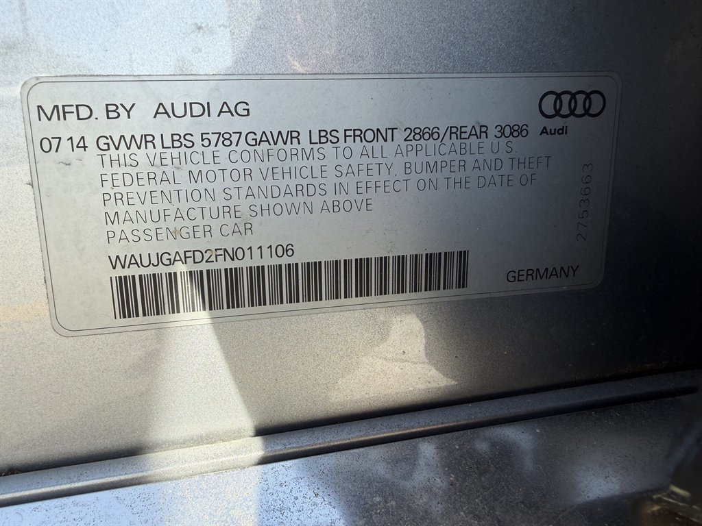 2015 Audi A8 - $8,995