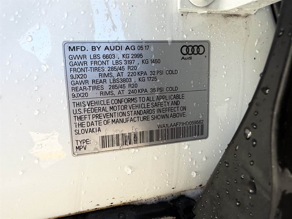 2017 Audi Q7 - $14,995