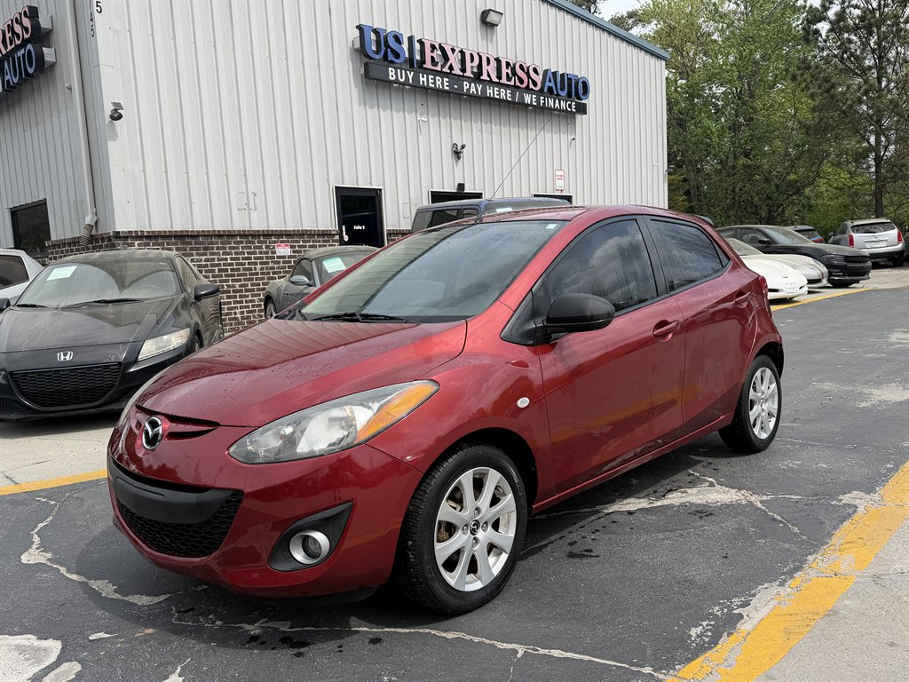 Red 2014 Mazda MAZDA2 Touring Hatchback Front-Wheel Drive Automatic