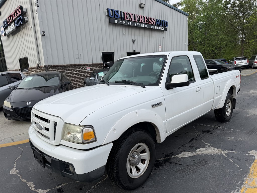 White 2007 Ford Ranger Sport SuperCab Pickup Truck Rear-Wheel Drive Automatic