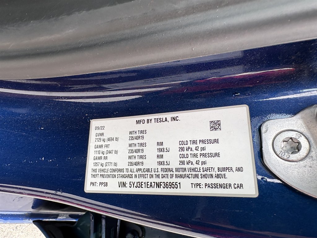 2022 Tesla Model 3 - $17,523