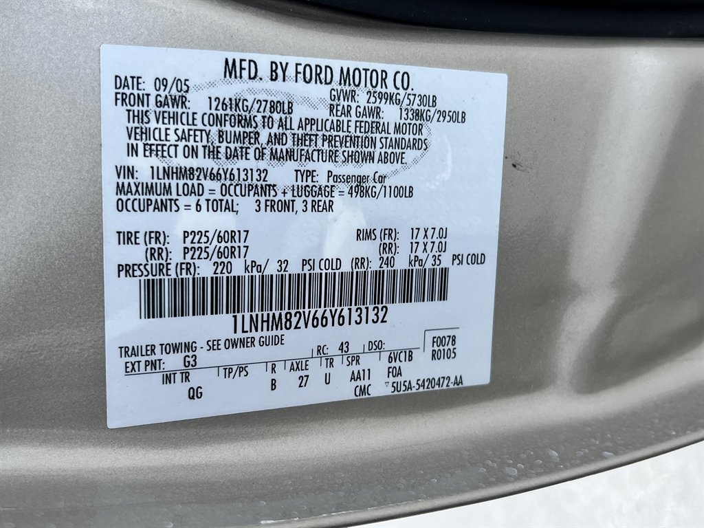 2006 Lincoln Town Car - $6,995