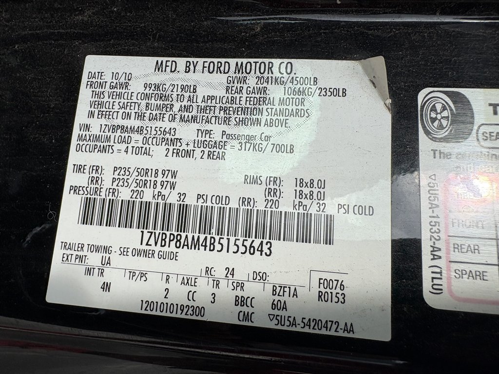 2011 Ford Mustang - $7,995