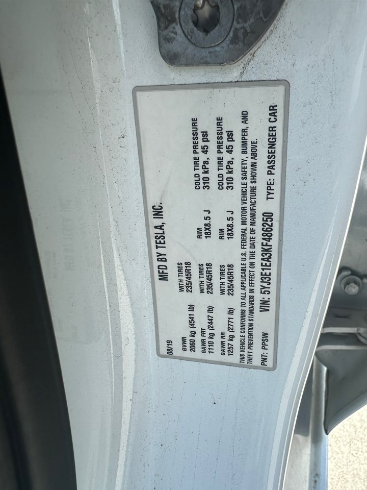 2019 Tesla Model 3 - $15,995