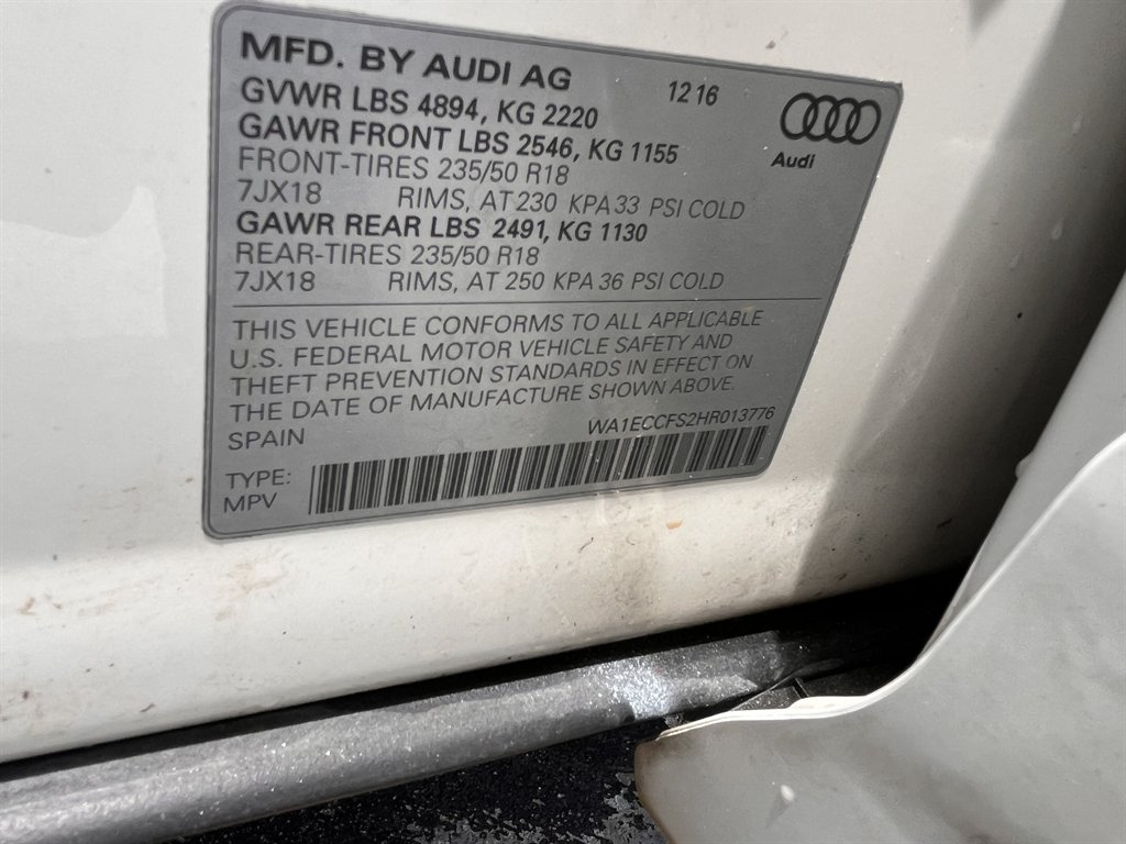 2017 Audi Q3 - $9,995