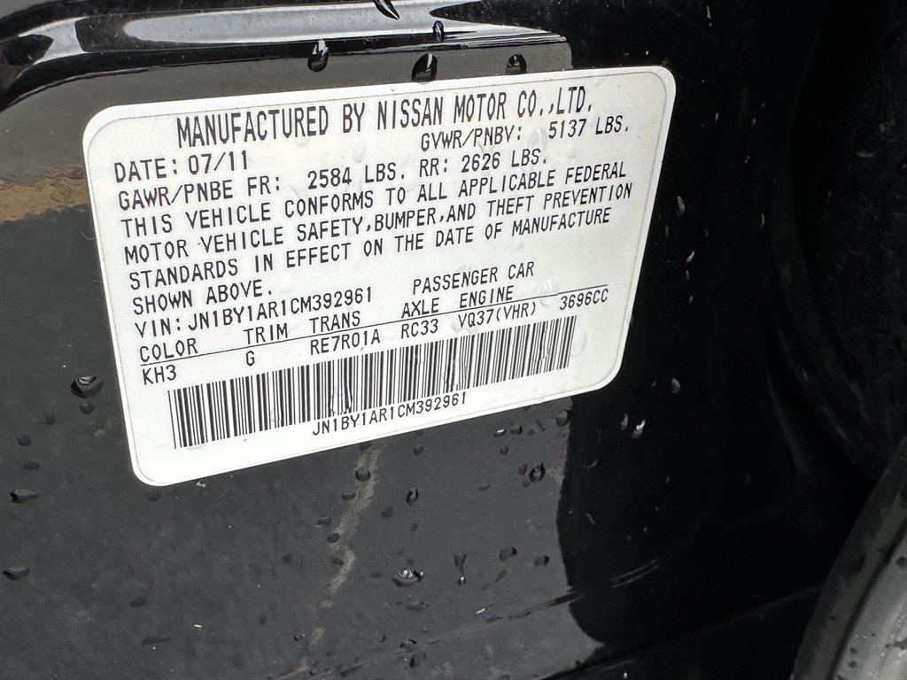 2012 INFINITI M - $7,995