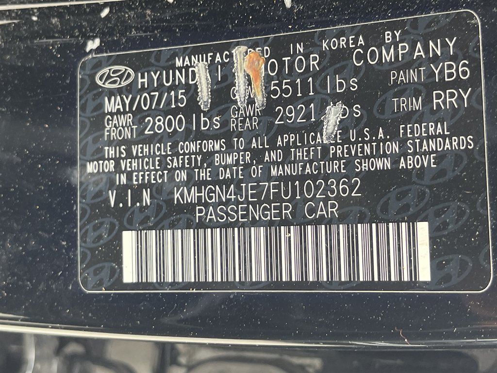 2015 Hyundai Genesis - $8,995