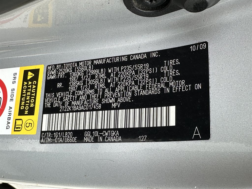 2010 Lexus RX - $9,255