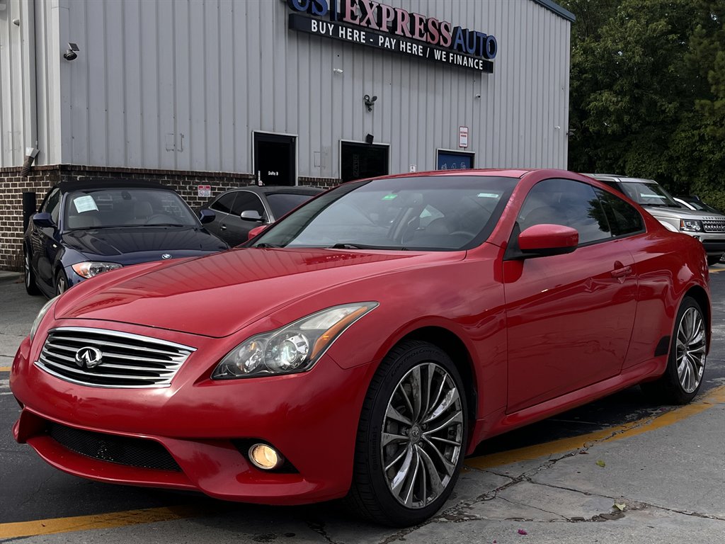 Red 2012 INFINITI G37 Coupe All-Wheel Drive Automatic