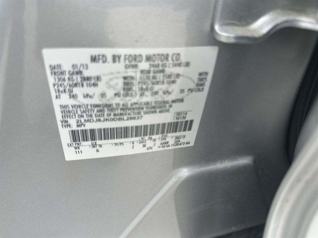 2013 Lincoln MKX - $8,287