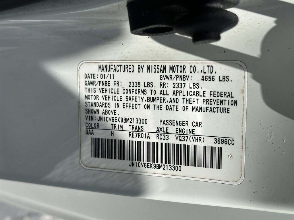 2011 INFINITI G - $7,995