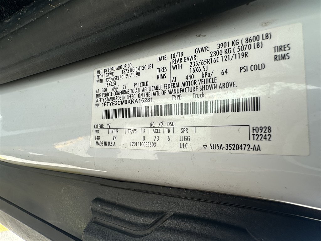 2019 Ford Transit - $13,995