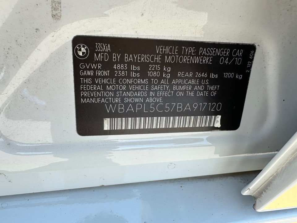2011 BMW 335i - $7,539