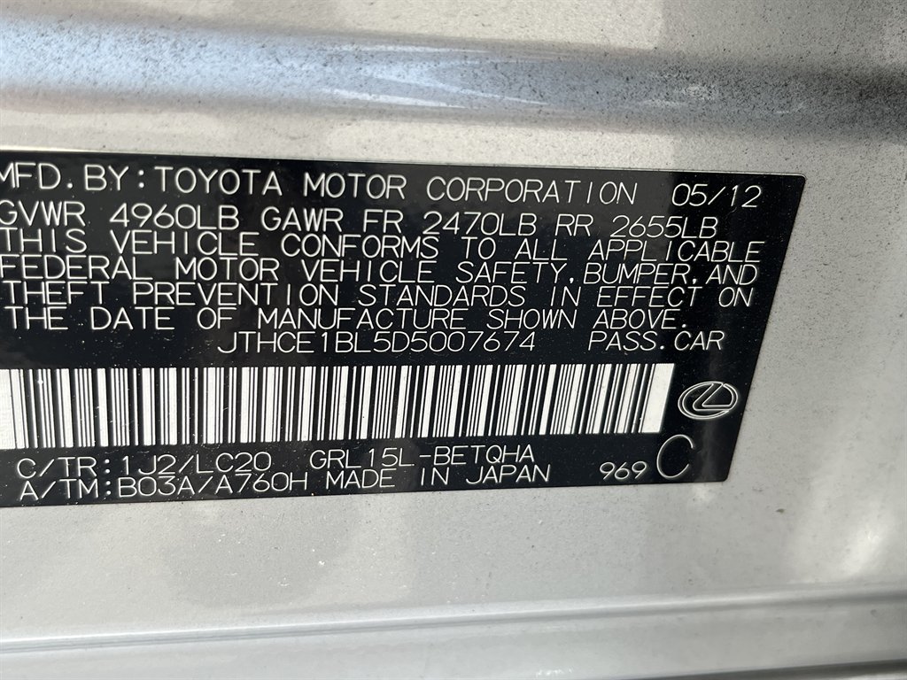 2013 Lexus GS - $11,995
