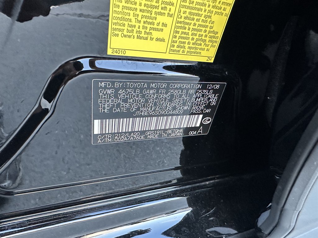 2009 Lexus GS - $10,275