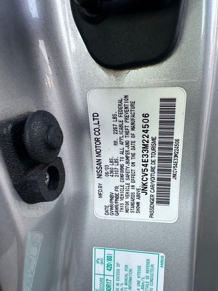 2003 INFINITI G - $8,995