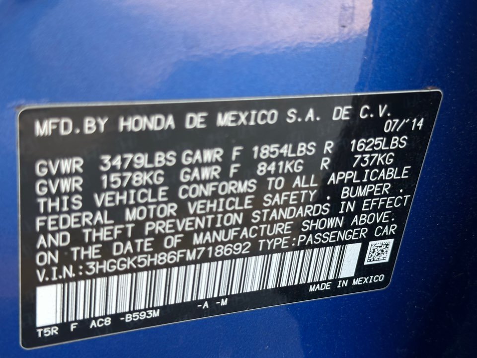 2015 Honda Fit - $10,875