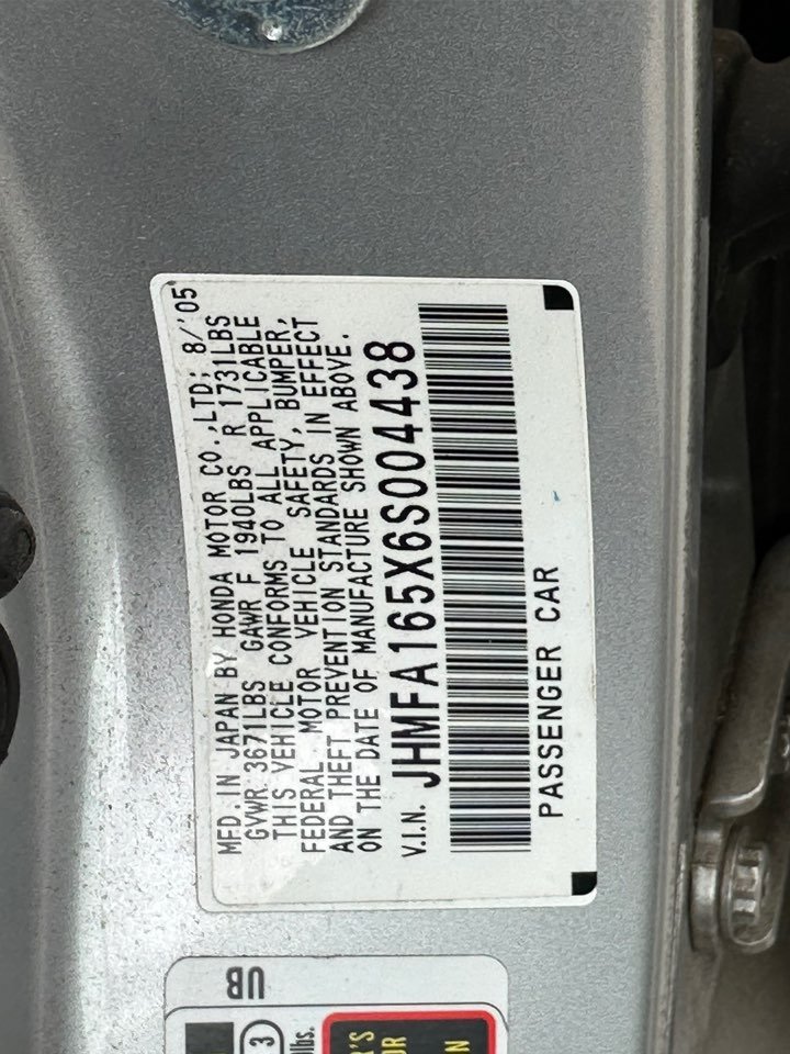 2006 Honda Civic - $8,445