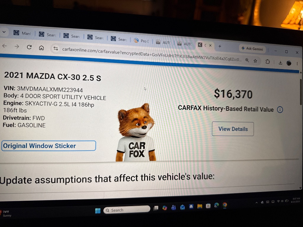 2021 MAZDA CX-3 - $15,999