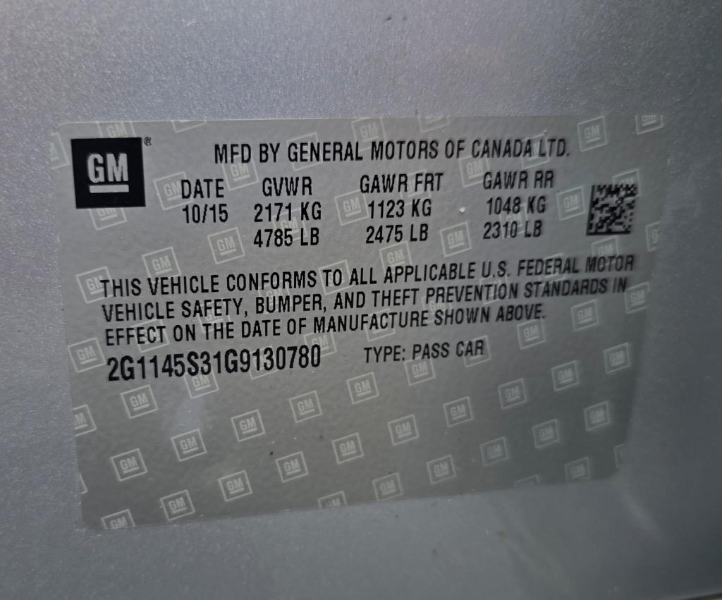 2016 Chevrolet Impala - $10,995