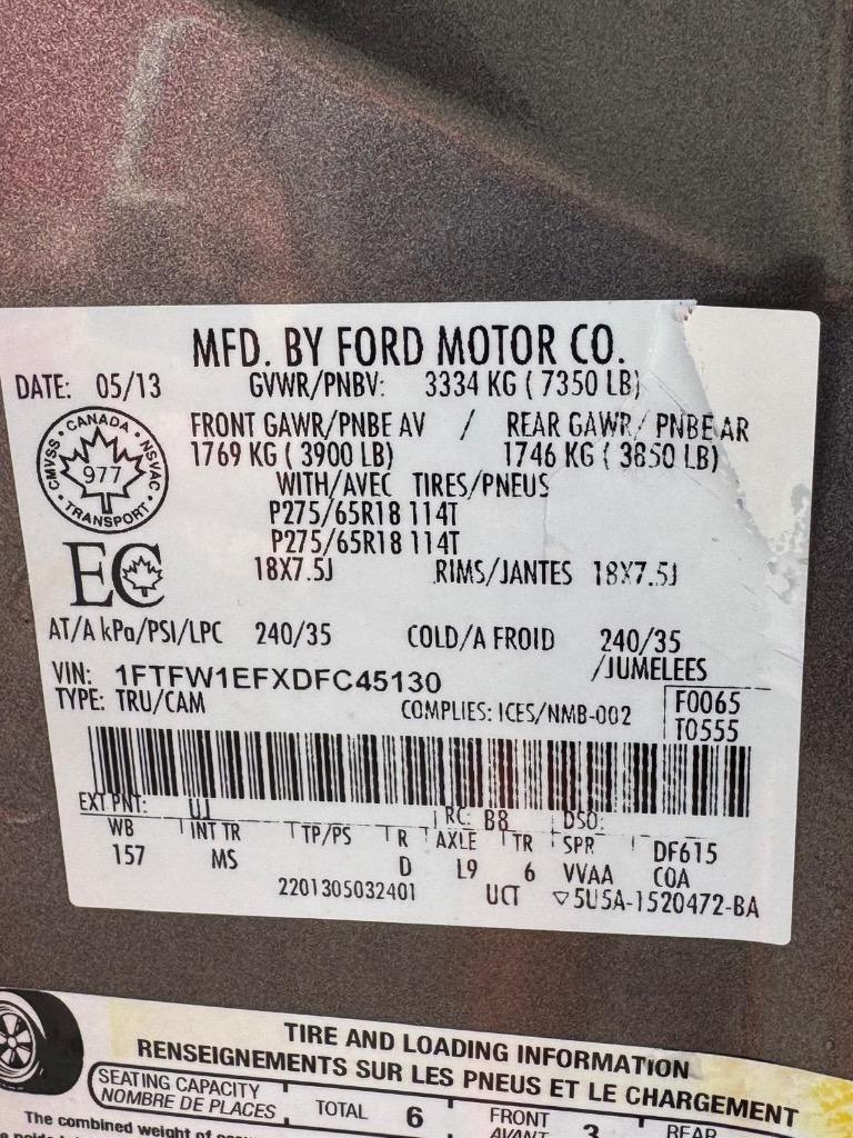 2013 Ford F-150 - $15,995