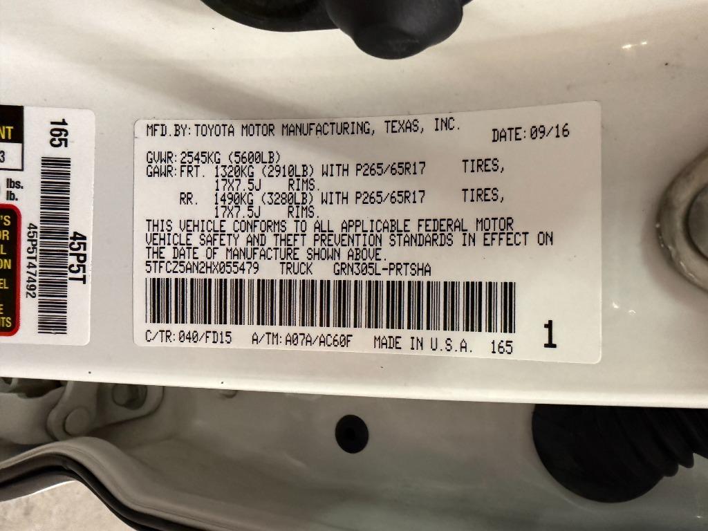 2017 Toyota Tacoma - $19,950