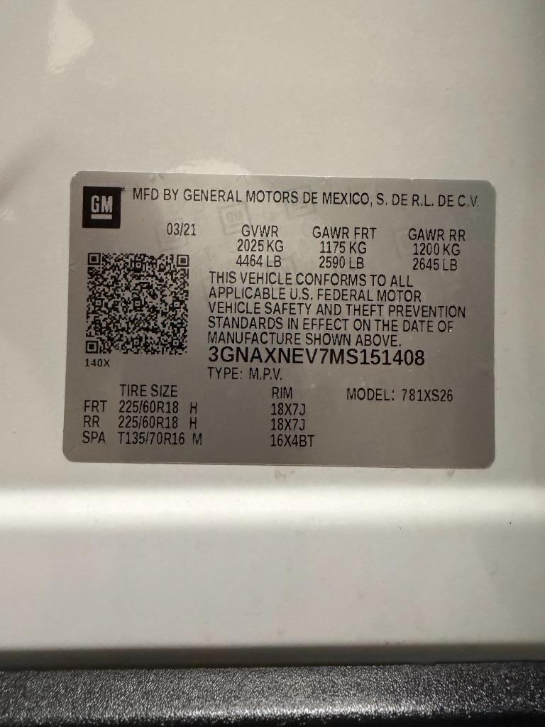 2021 Chevrolet Equinox - $18,950
