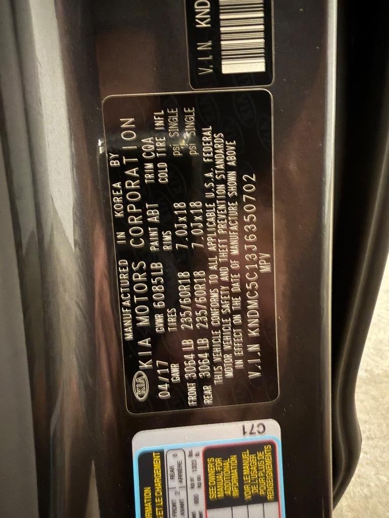 2018 Kia Sedona - $12,950