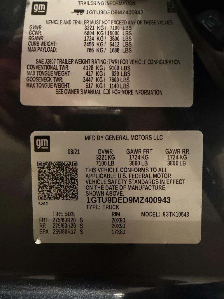 2021 GMC Sierra 1500 SLT Crew Cab 4WD - $34,950