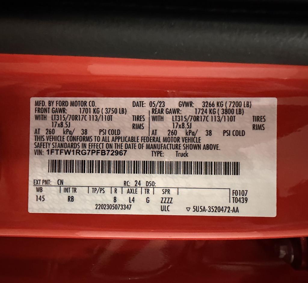 2023 Ford F150 - $68,349