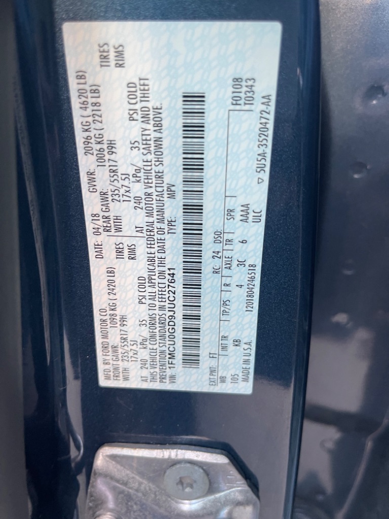 2018 Ford Escape