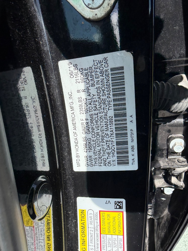 2019 Honda Accord