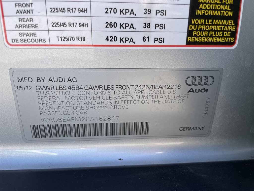 2012 Audi A3 2.0T Premium PZEV photo