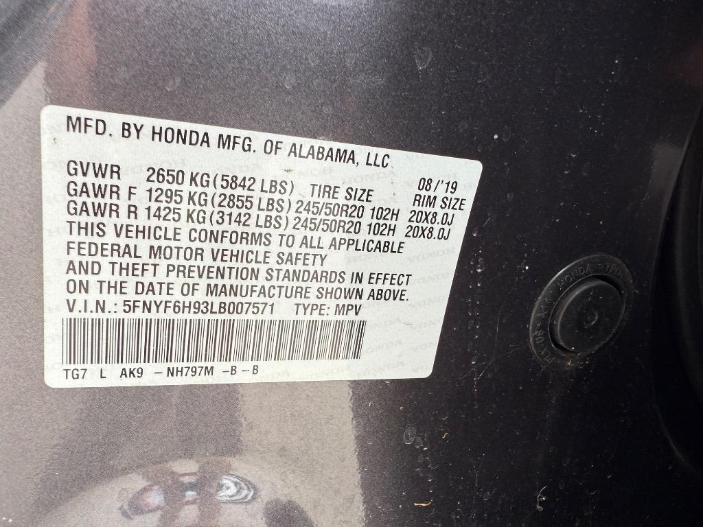 2020 Honda Pilot Touring photo
