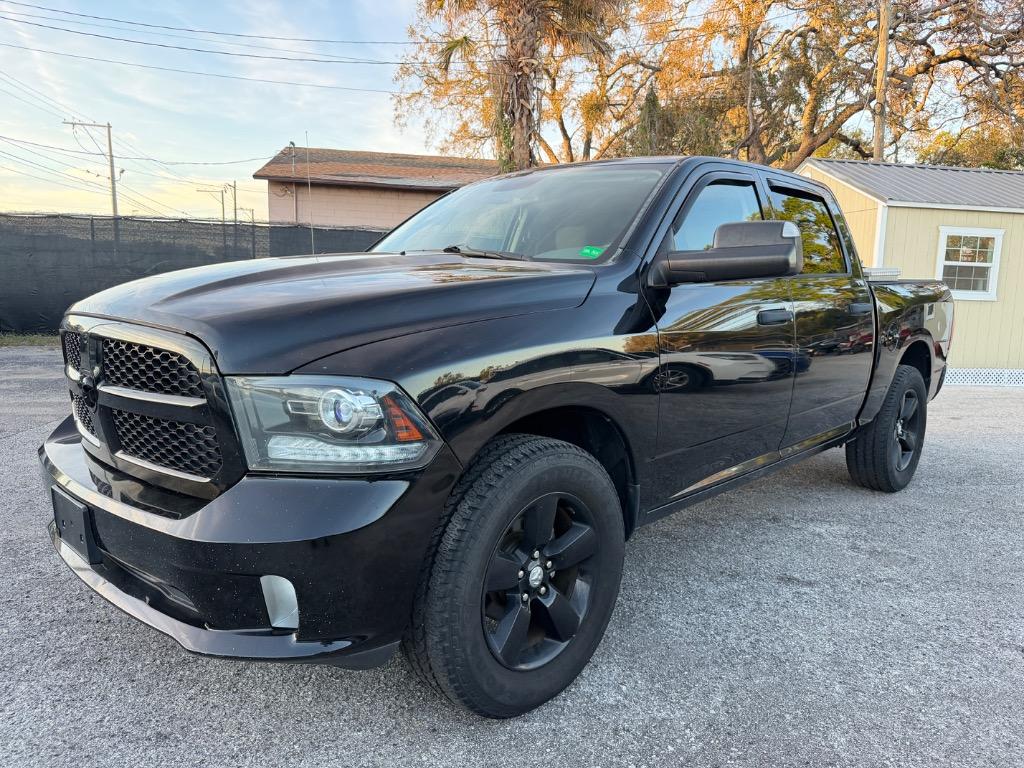 Black 2014 RAM 1500 Tradesman Crew Cab 4WD Pickup Truck Four-Wheel Drive Automatic
