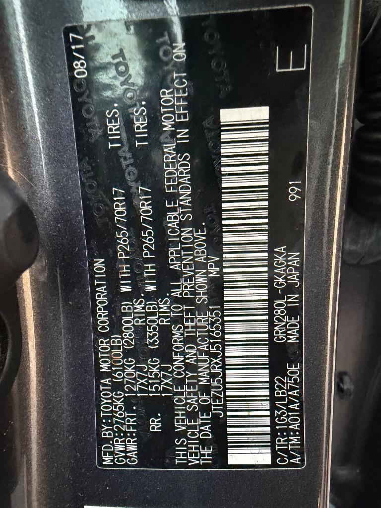 2018 Toyota 4Runner - $20,449