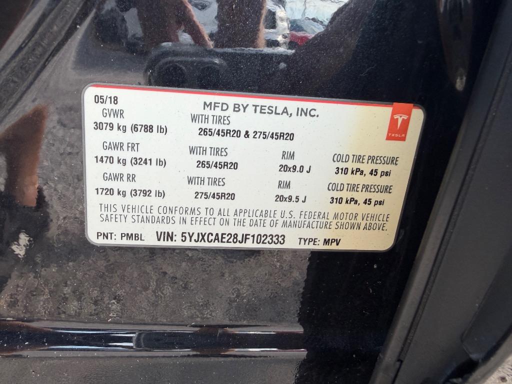 2018 Tesla Model X - $21,995