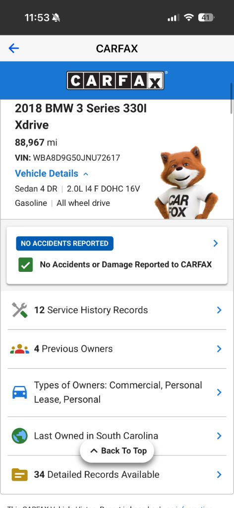2018 BMW 330i - $17,825