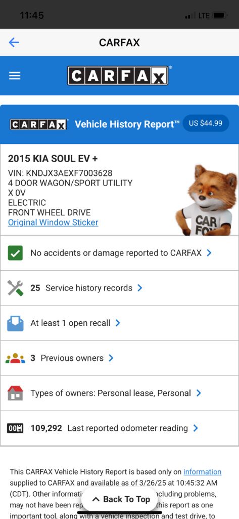 2015 Kia Soul EV + photo