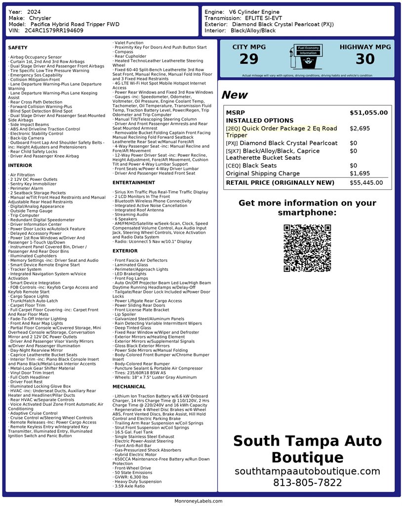 2024 Chrysler Pacifica - $32,949