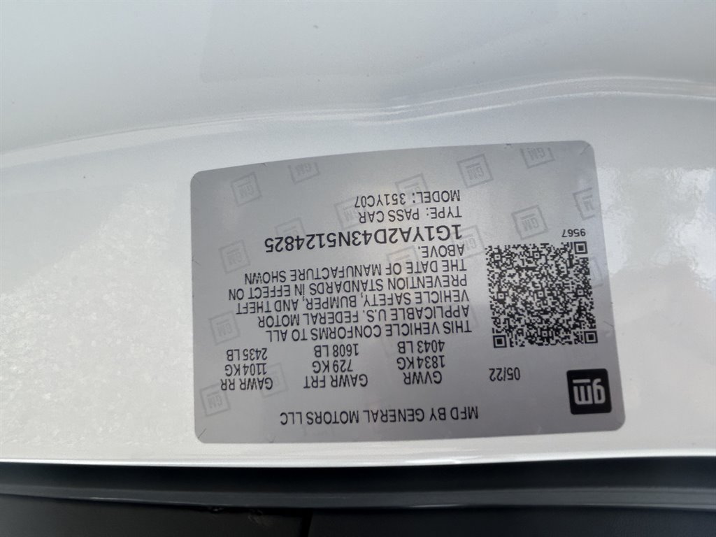 2022 Chevrolet Corvette - $59,917