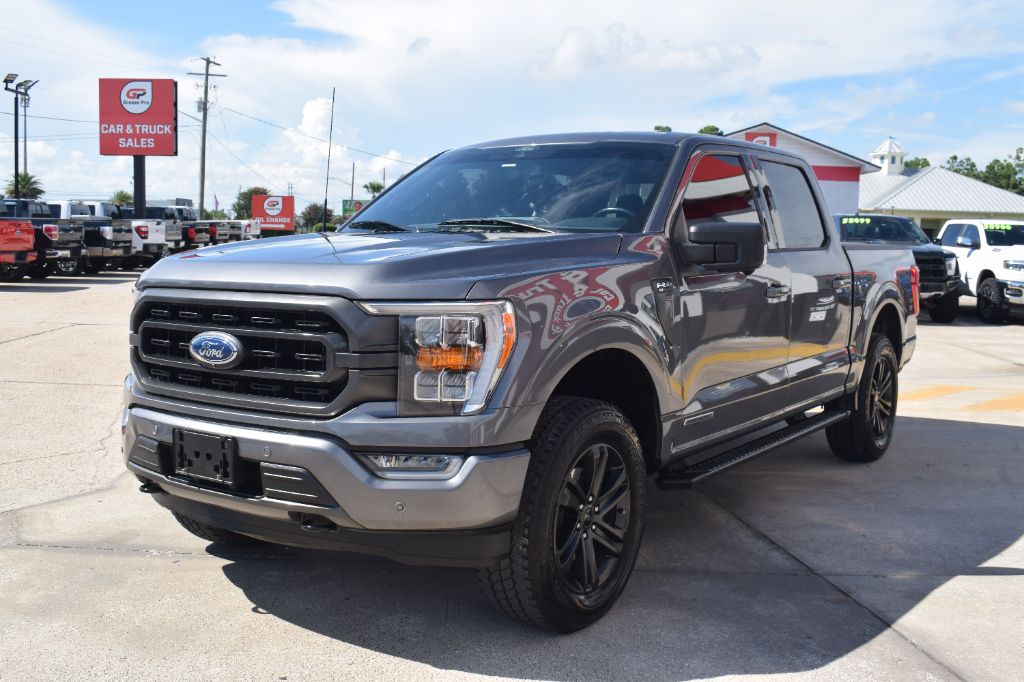 Gray 2021 Ford F-150 Pickup Truck Four-Wheel Drive Automatic