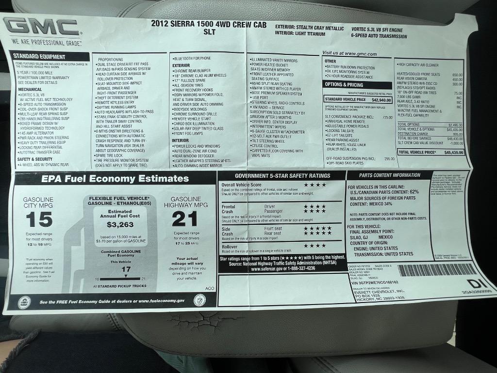 2012 GMC Sierra 1500 SLT photo