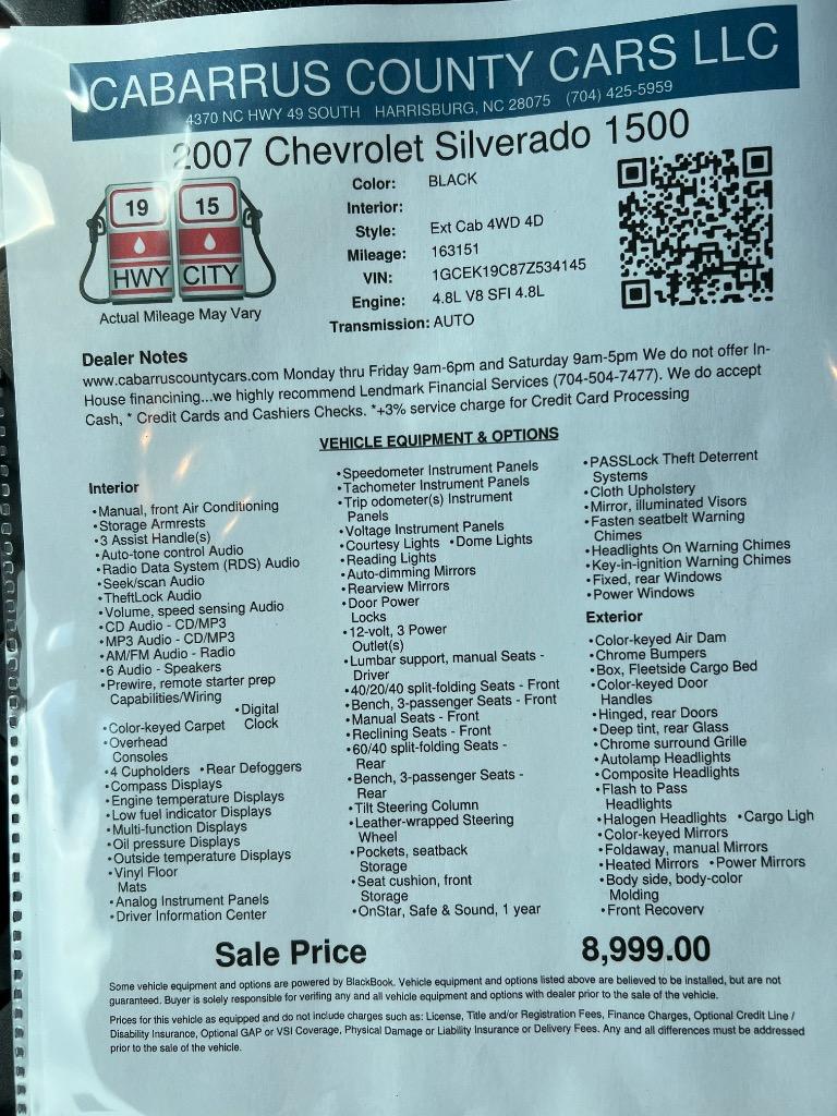 2007 Chevrolet Silverado 1500 Work Truck photo