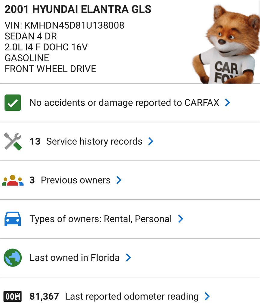 2001 Hyundai Elantra GLS photo