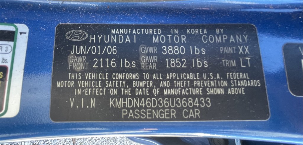 2006 Hyundai Elantra - $2,500