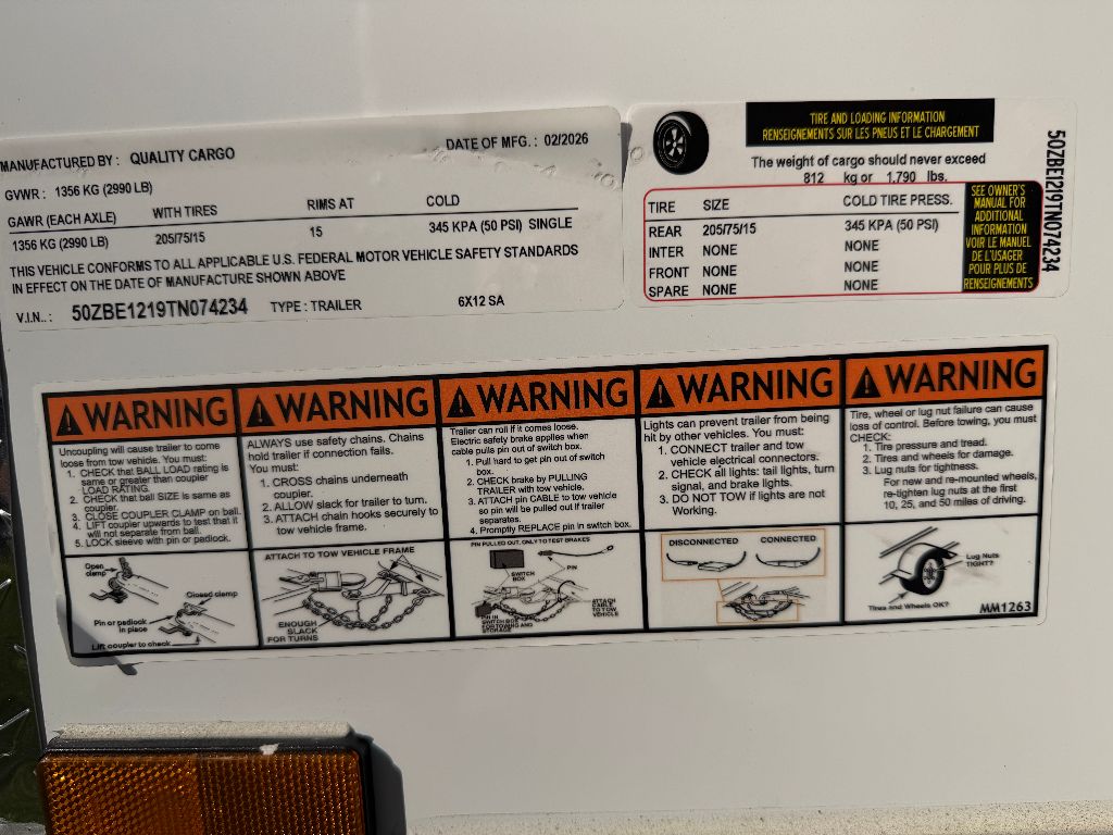 2026 Quality Cargo Quality Cargo, Llc - $3,995