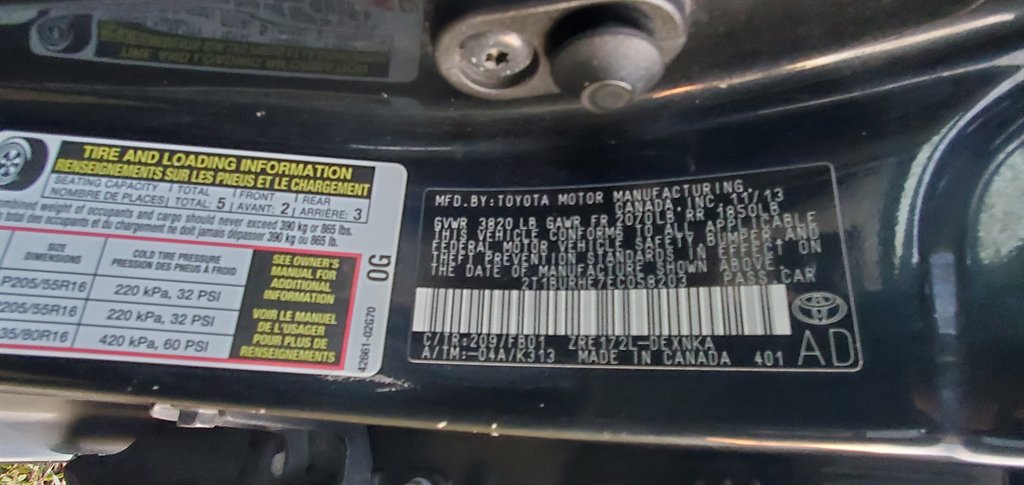 2014 Toyota Corolla - $6,000