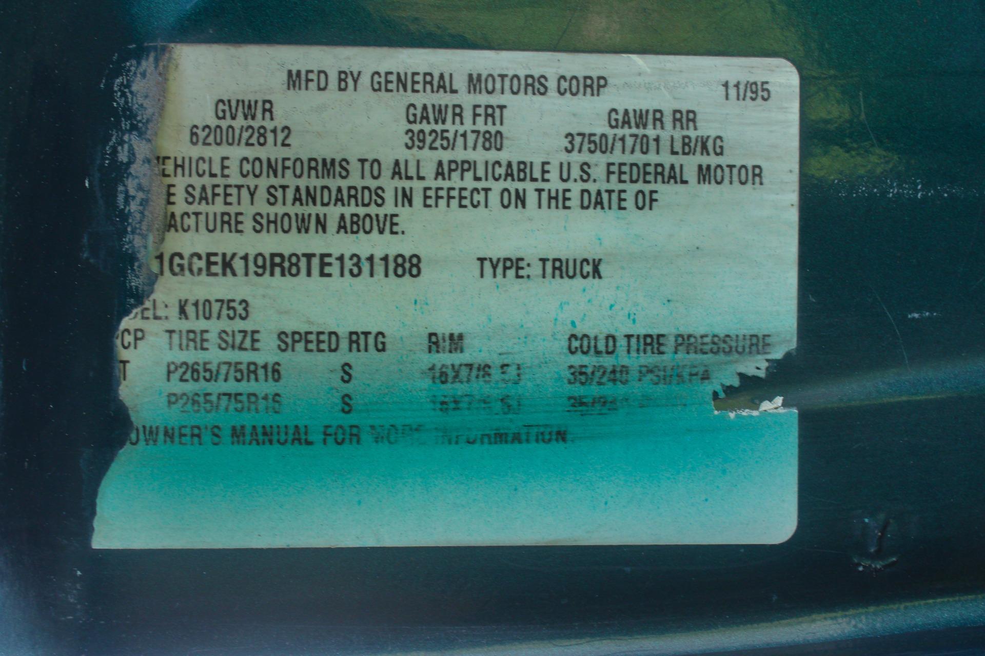 1996 Chevrolet Gmt-400