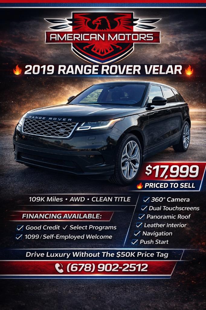 2019 Land Rover Range Rover Velar - $17,999